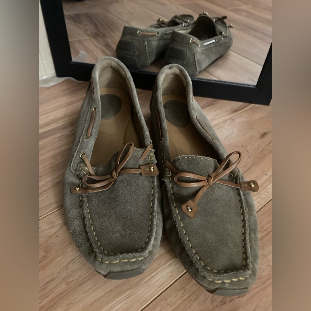 Clarks Taupe Suede Footwear
